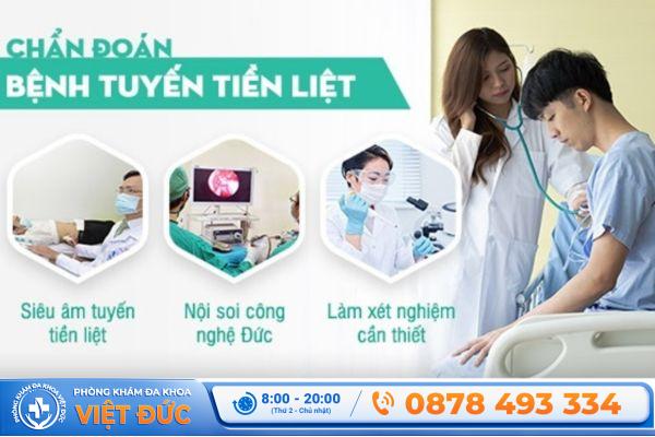 Phòng khám Việt Đức Bắc Ninh 20 Phương pháp chẩn đoán bệnh tuyến tiền liệt hiện nay