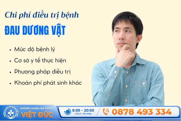 Phòng khám Việt Đức Bắc Ninh 16 Chi phí điều trị đau dương vật