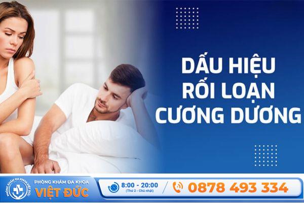 Nhận biết dấu hiệu rối loạn cương dương ở nam giới