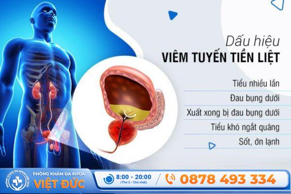 Dấu hiệu nhận biết bệnh viêm tuyến tiền liệt