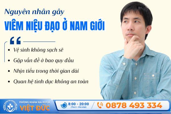 Nguyên nhân dẫn đến viêm niệu đạo ở nam giới