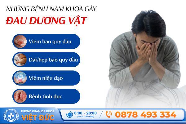 Những bệnh nam khoa gây đau dương vật