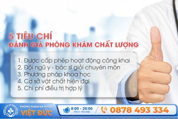 Tiêu chí đánh giá địa chỉ khám tuyến tiền liệt uy tín Bắc Ninh