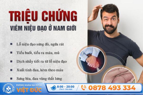 Triệu chứng chính của viêm niệu đạo là khó tiểu