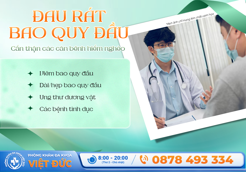 Đau rát bao quy đầu là dấu hiệu bệnh gì?