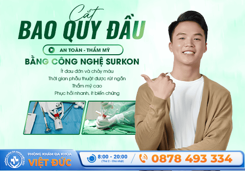 Phòng khám Việt Đức Bắc Ninh 22 Khắc phục tình trạng dương vật nhạy cảm bằng kỹ thuật Surkon hiện đại