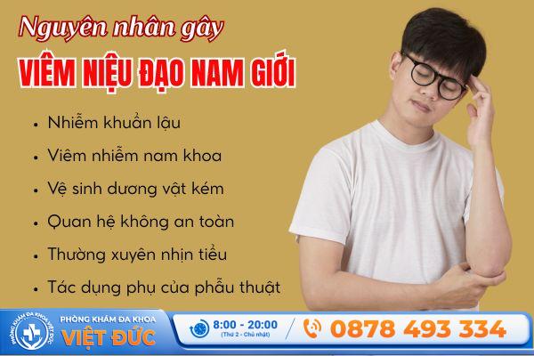 Nguyên nhân gây bệnh viêm niệu đạo ở nam giới