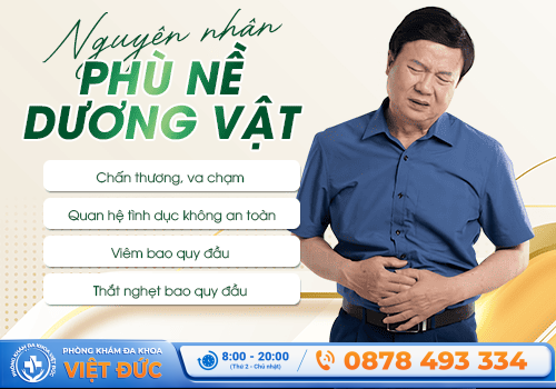 Nguyên nhân gây phù nề dương vật ở nam giới