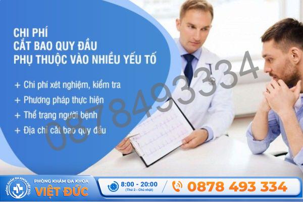 Phòng khám Việt Đức Bắc Ninh 42 Chi phí cắt bao quy đầu uy tín, giá rẻ