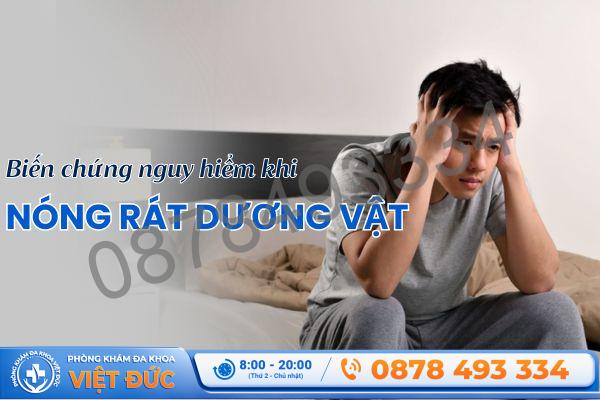Phòng khám Việt Đức Bắc Ninh 4 Những nguy hại khi nóng rát dương vật kéo dài