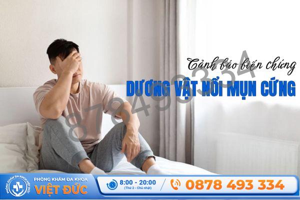 Cảnh báo biến chứng dương vật nổi mụn cứng